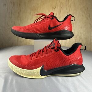Nike Kobe Mamba Focus Men's 12 AJ5899-600 Red Black Basketball Sneakers Shoes